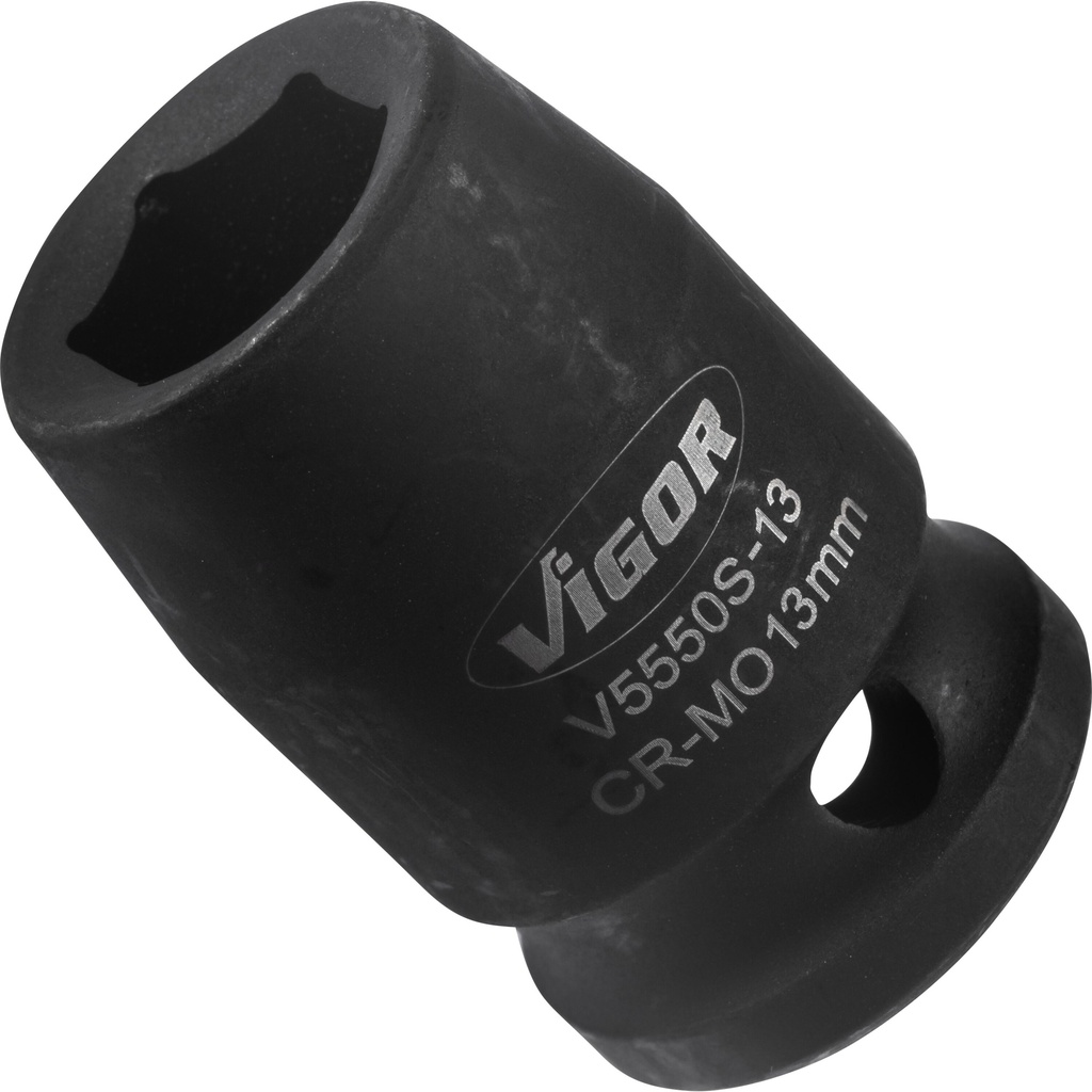 Smūginė galvutė 1/2 col., 13 mm, trumpa (V5550S-13, VIGOR)