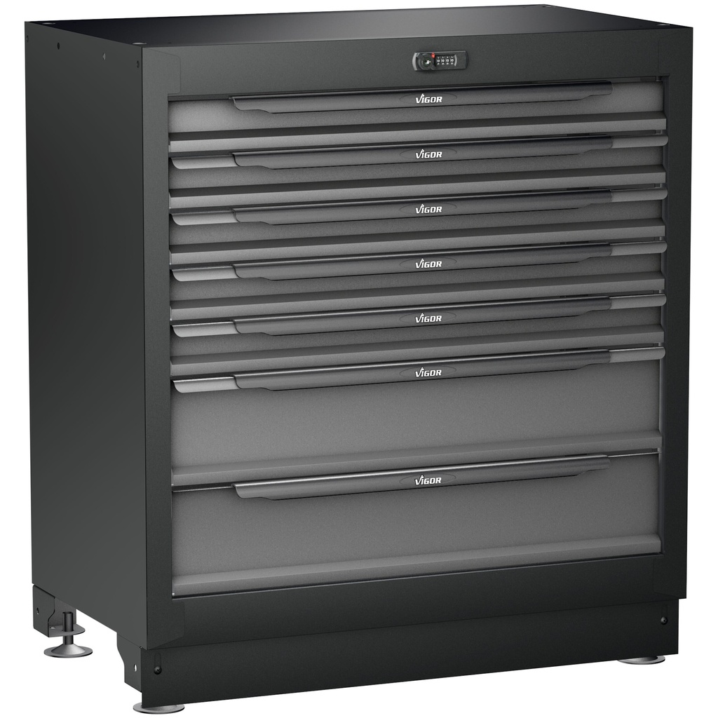 Lower drawer cabinet, 7 drawers XL (V6000-01XL, VIGOR)