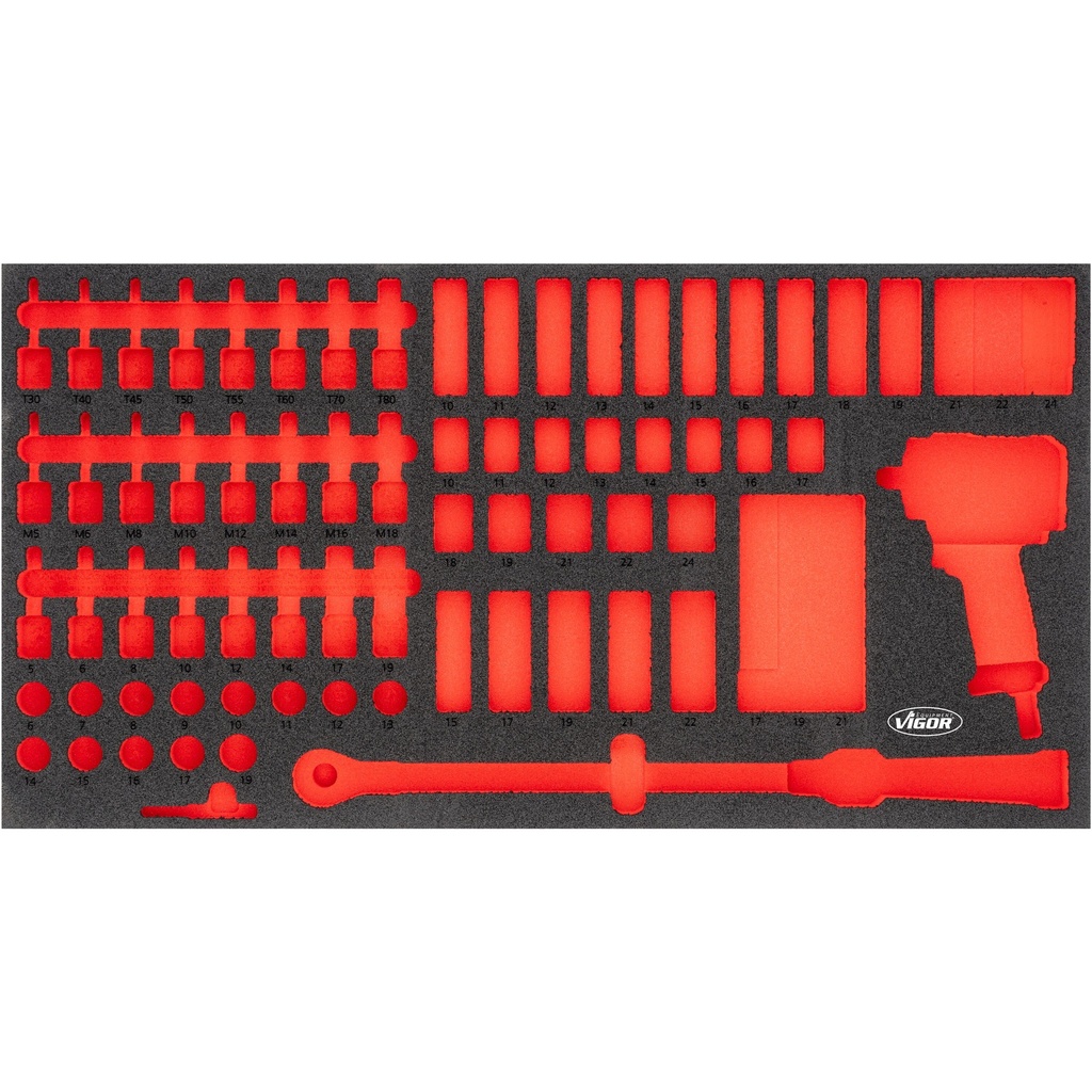 Soft foam insert ∙ empty V6015-L, VIGOR