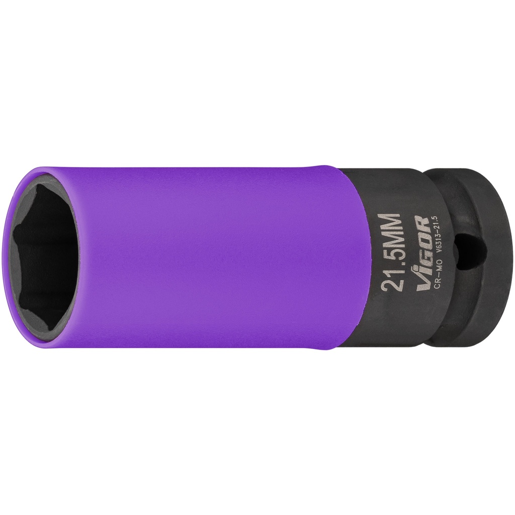 Smūginio veržliasukio galvutė V6313-21.5, VIGOR