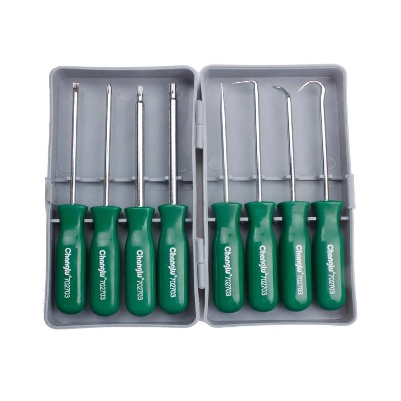 ⬡ Sandarinimo žiedų ir varžtų rinkinys 8 vnt. (CL702703, CHANGLU TOOLS)
