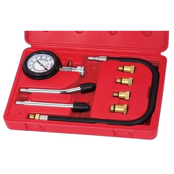 ⬡ Petrol engine compression tester kit 8pcs. (WT04A1015)