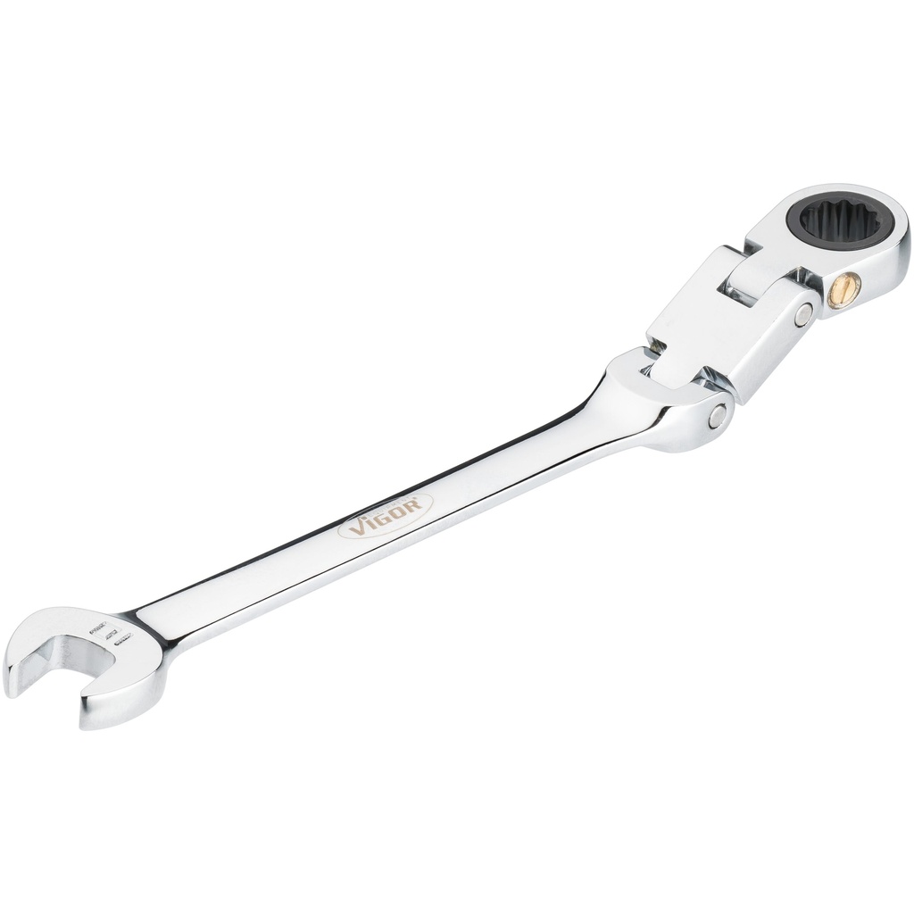 Double joint ratcheting combination wrench V6752-10, VIGOR