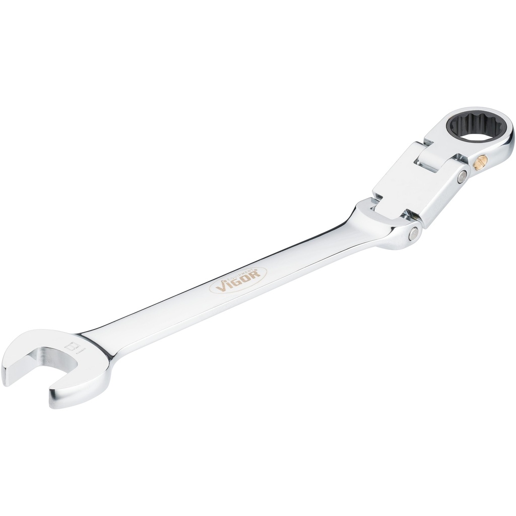 Double joint ratcheting combination wrench V6752-18, VIGOR