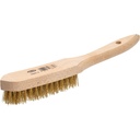 Brass wire brush, 4 rows (V6807-4, VIGOR)