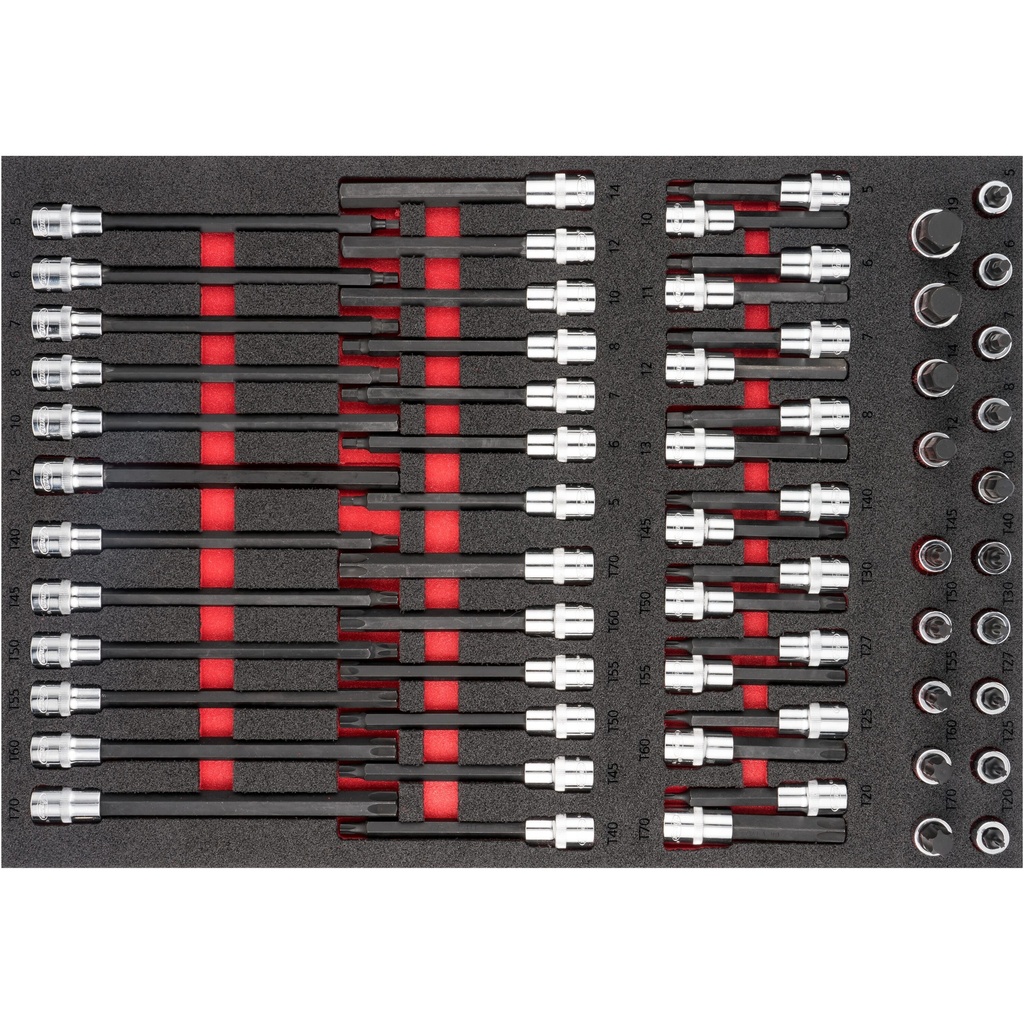 Screwdriver socket set V6809, VIGOR