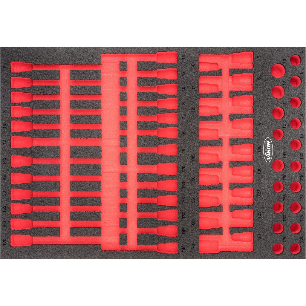 Soft foam insert ∙ empty V6809-L, VIGOR