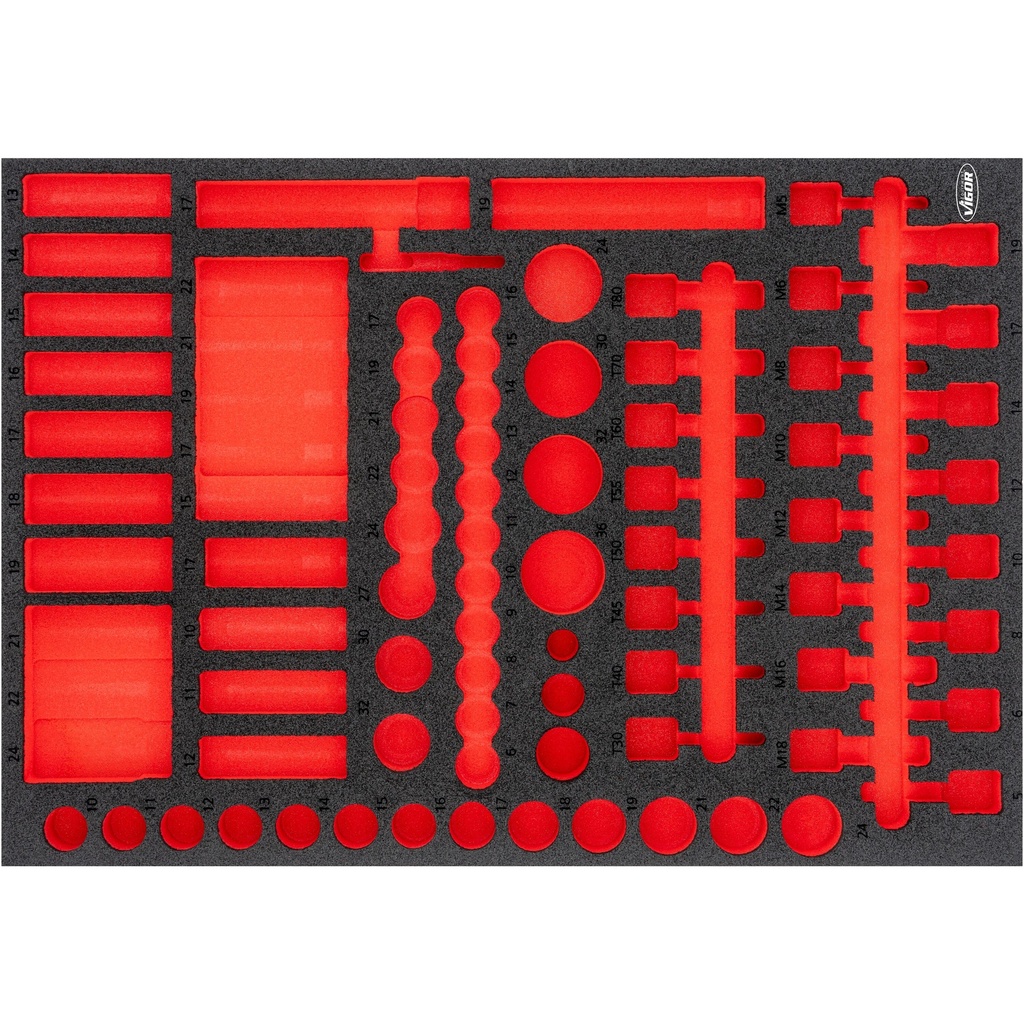 Soft foam insert ∙ empty V6811-L, VIGOR