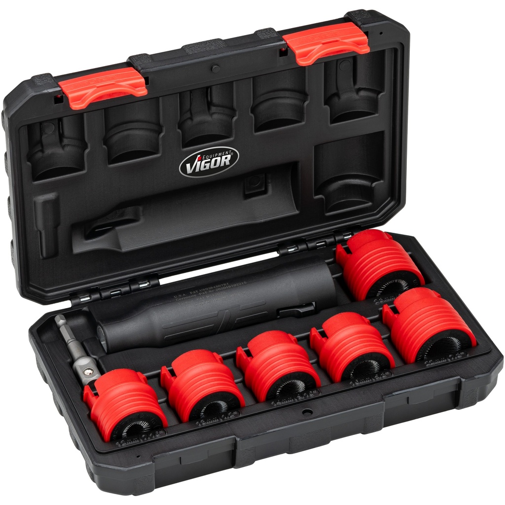 Varžtų (išorinio sriegio) valymo įrankių rinkinys, 6 dalys (V6850/6, VIGOR)