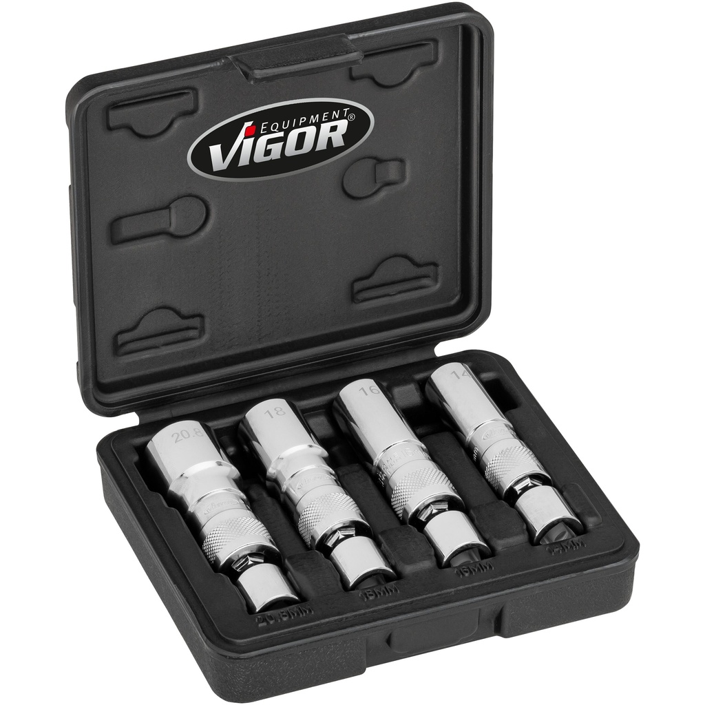 Žvakių galvučių rinkinys V7002/4, VIGOR