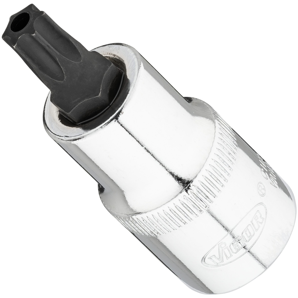 Atsuktuvo antgalis 1/2 col., apsauginis TORX T45H, 55 mm (V7055-T45H, VIGOR)
