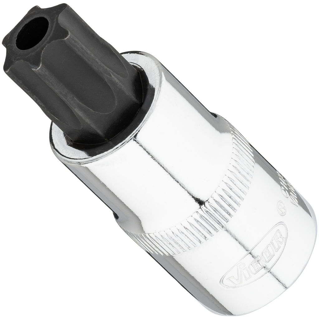Skrūvgrieža uzgalis 1/2 collas, pretuzlaušanas TORX T60H, 55 mm (V7055-T60H, VIGOR)