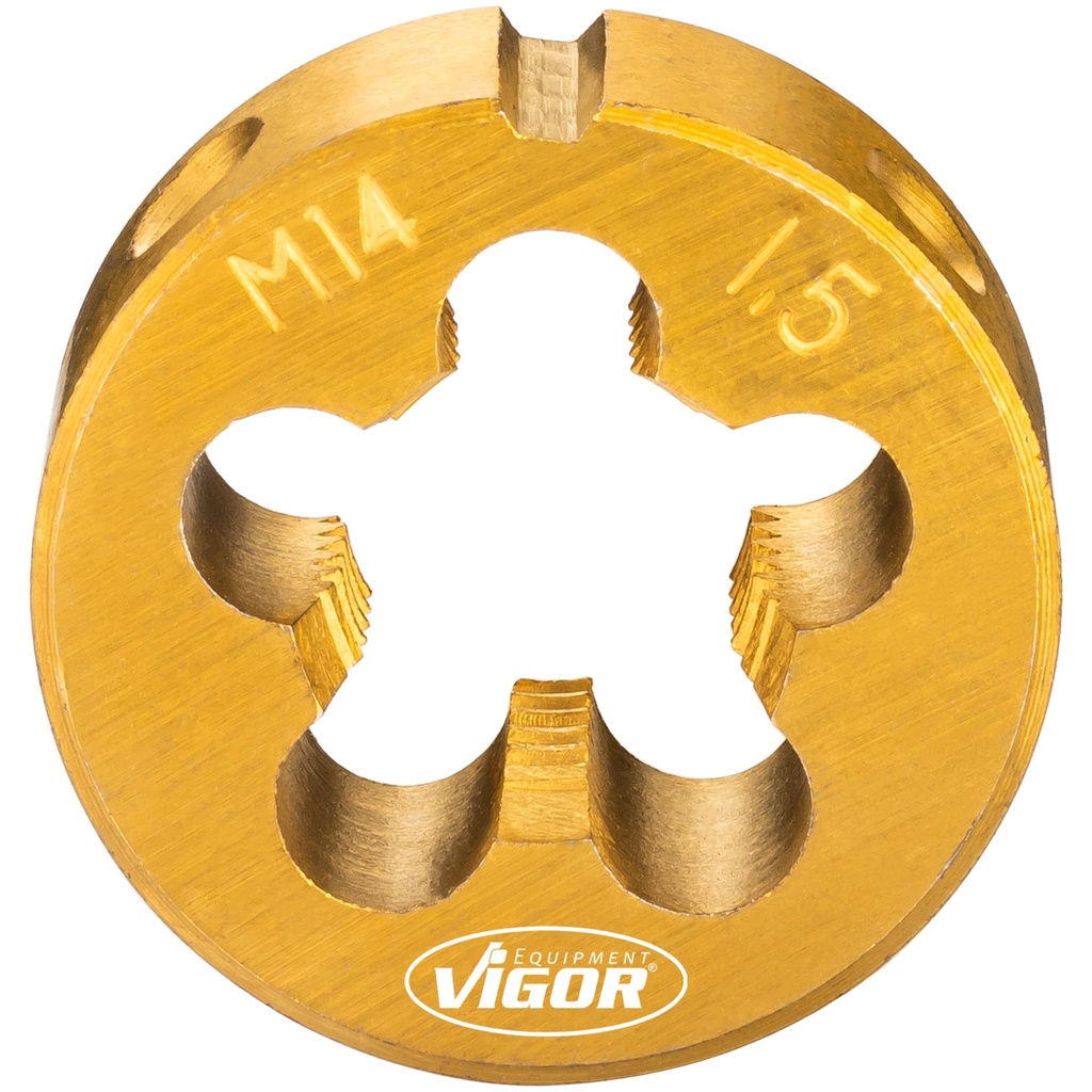 Vītņgriezis (plāksnes) M14 × 1.5 TIN (V7181-3, VIGOR)