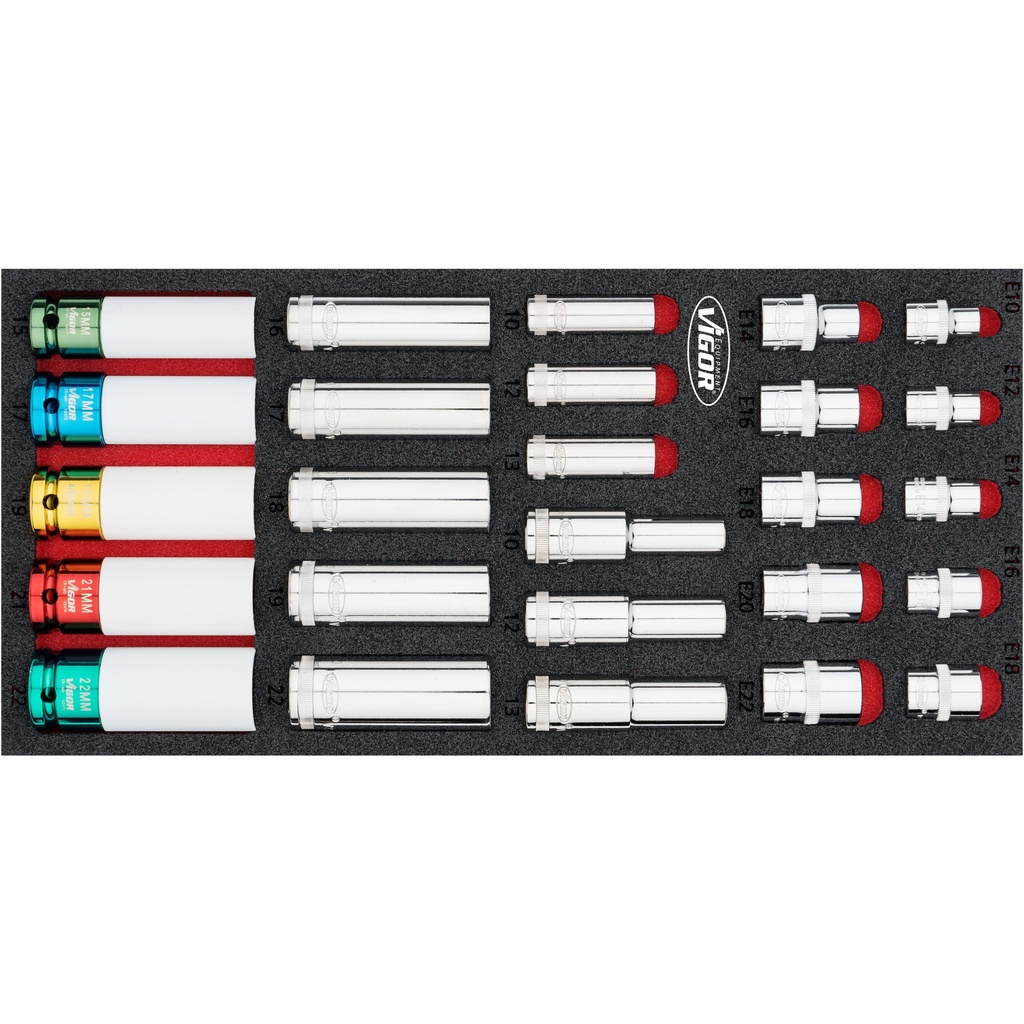 Socket set V7323, VIGOR