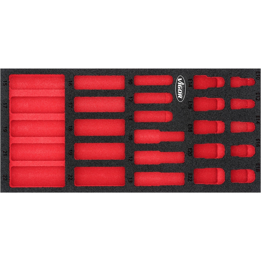 Soft foam insert ∙ empty V7323-L, VIGOR