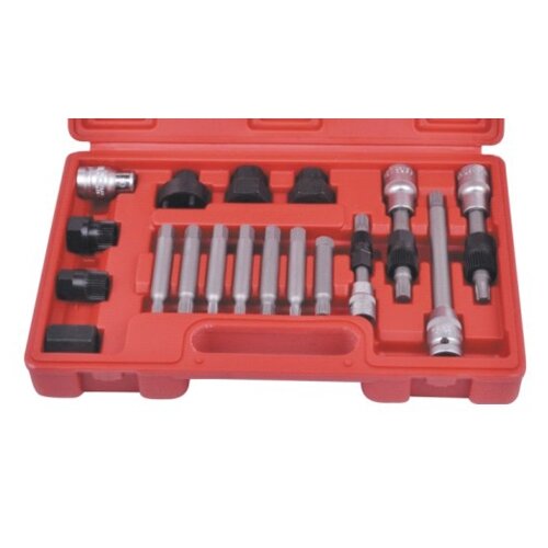⬡ Alternator freewheel pulley removal set 18pcs. (WT04D2003)