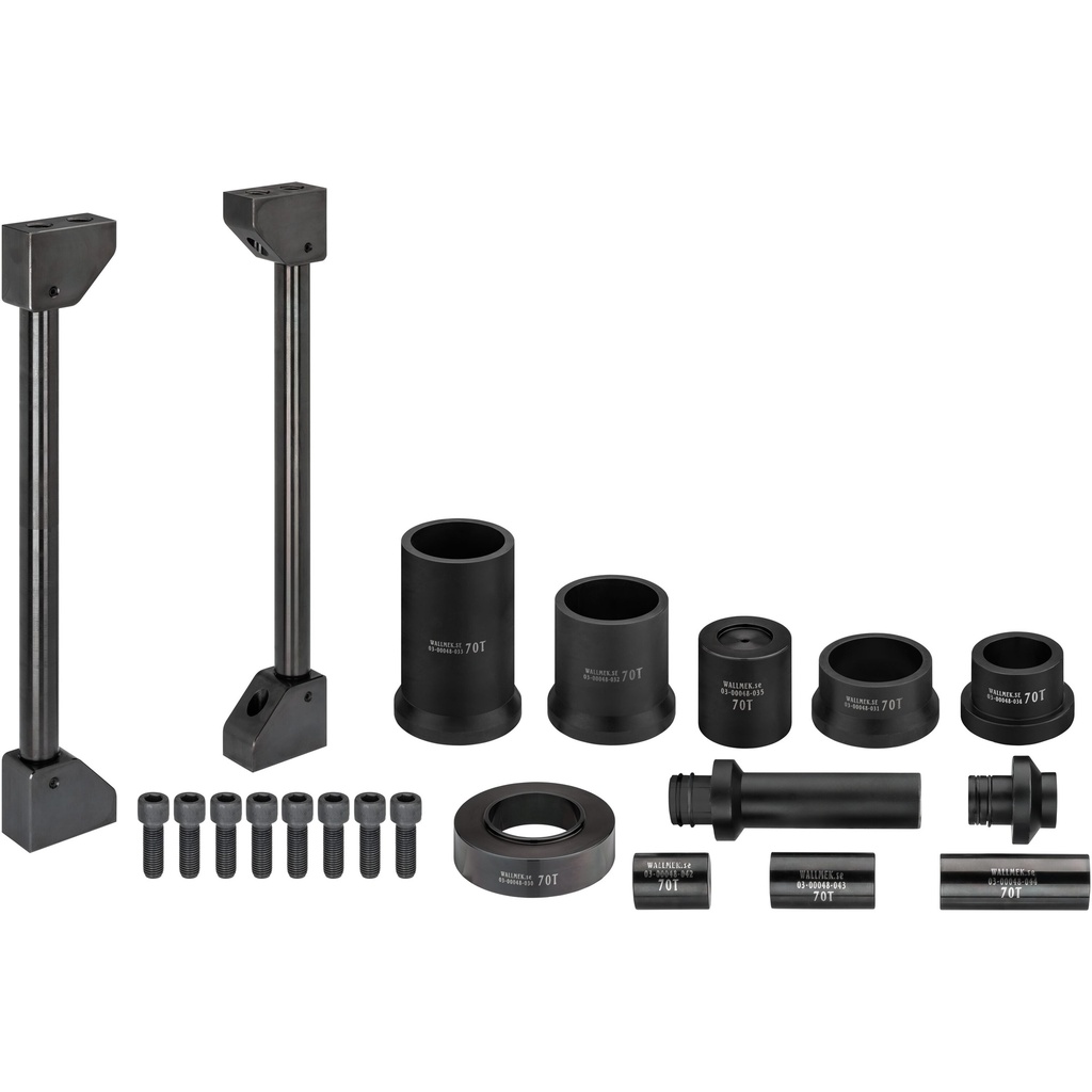 Expansion set for universal press frame, for commercial vehicles, 70 t, for king pins and fixing bolts (V8666, VIGOR)