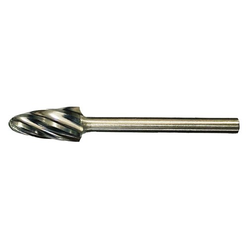 ⬡ Cietmetāla frēze forma F koks ar noapaļotu galu (alumīnijam) (RBF) Ø9.6 x 19mm (GF610203)