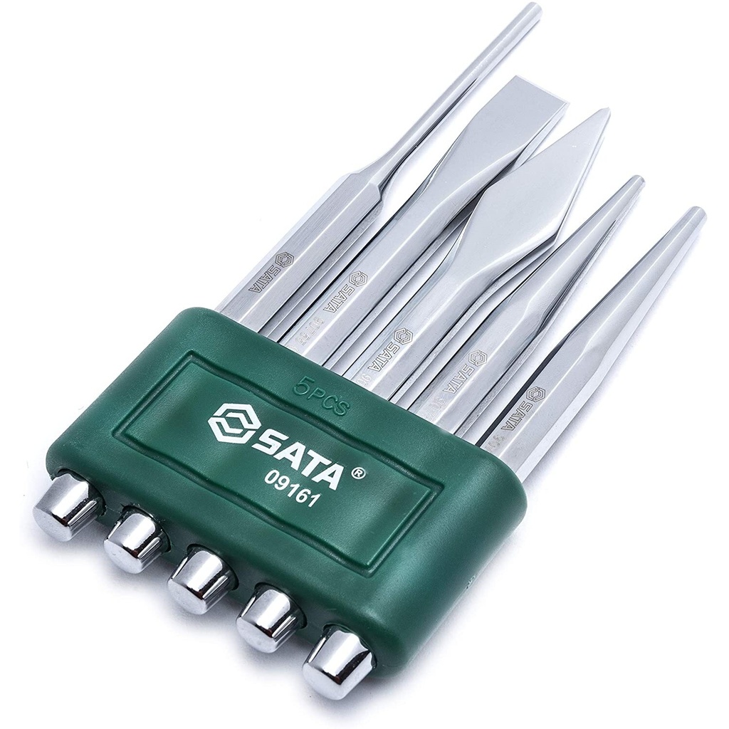 ⬡ Chisel and punch set 5pcs. (S09161, SATA)
