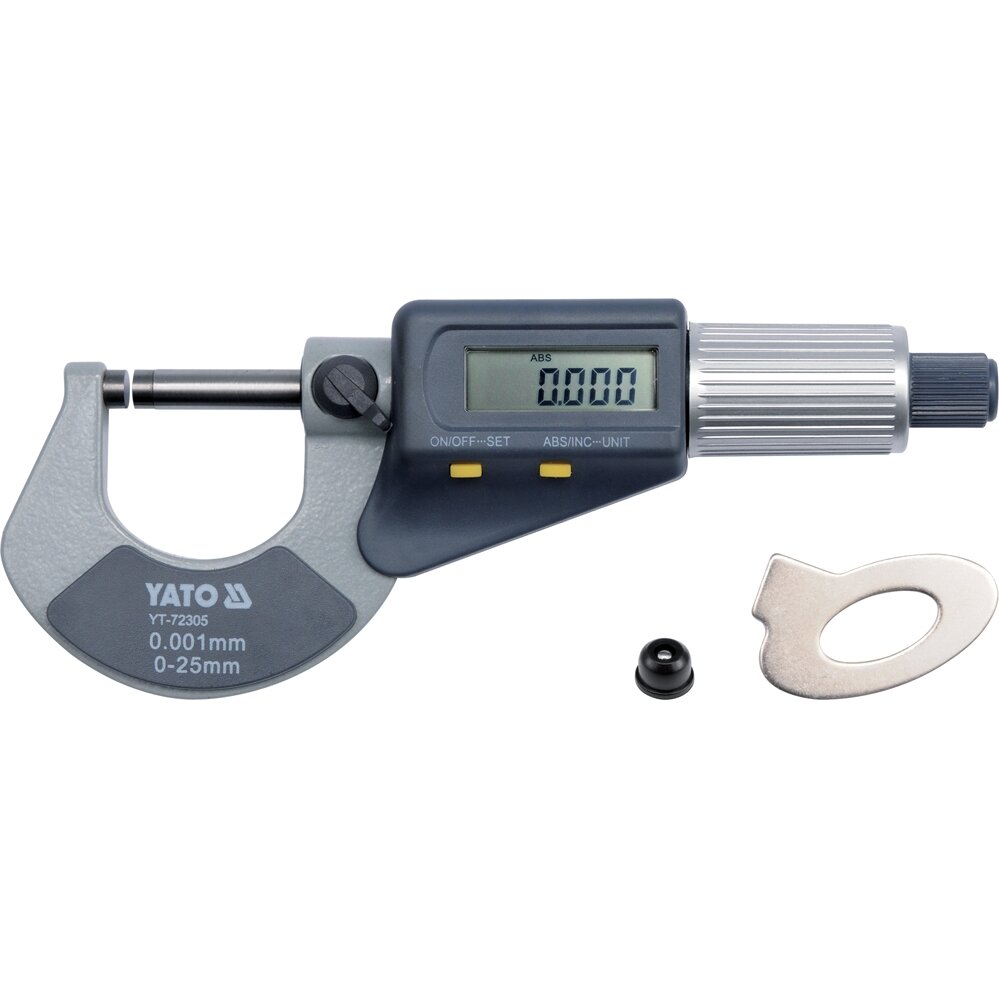⬡ Mikrometras elektroninis 0-25mm (YT72305, YATO)