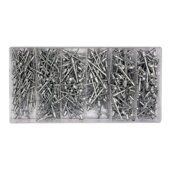 ⬡ Aluminium blind rivets 2.4-4.8 mm, 400 pcs (YT36420, YATO)