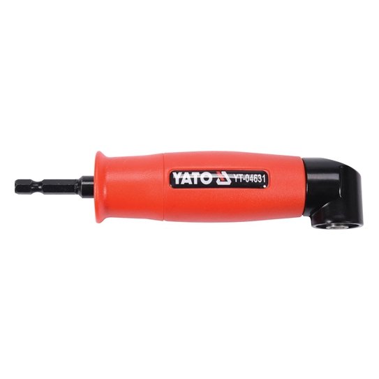 ⬡ 1/4" (6.3 mm) kampinis adapteris antgalių laikikliams (YT04631, YATO)