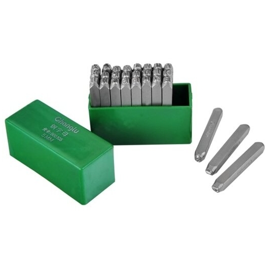 ⬡ Raidžių žymeklių komplektas 3 mm, 26vnt. (CL800103, CHANGLU TOOLS)