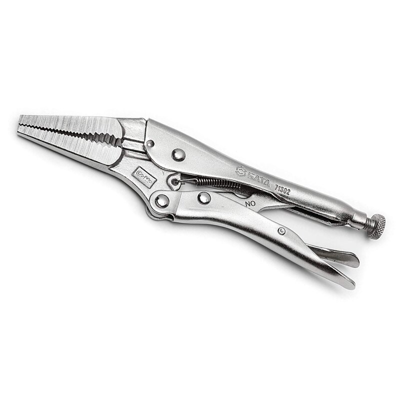 ⬡ Long nose locking pliers 155mm (S71301, SATA)
