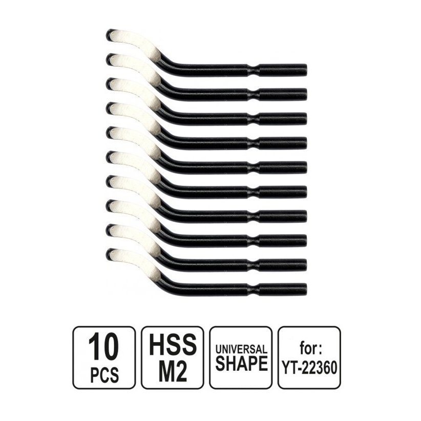 ⬡ Spare blades for deburring tool (10pcs) (YT22361, YATO)