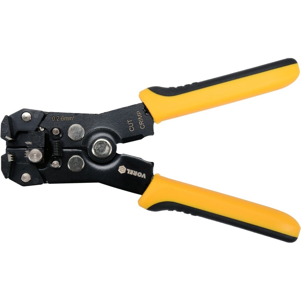 ⬡ Universal wire stripper and ratchet crimping pliers (45160)