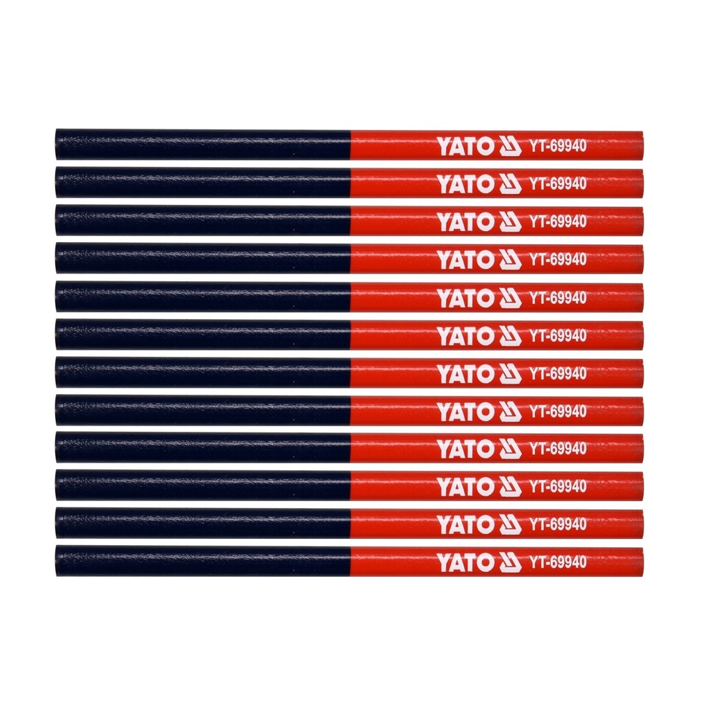 ⬡ Technical pencil (blue/red) 12 pcs (YT69940, YATO)