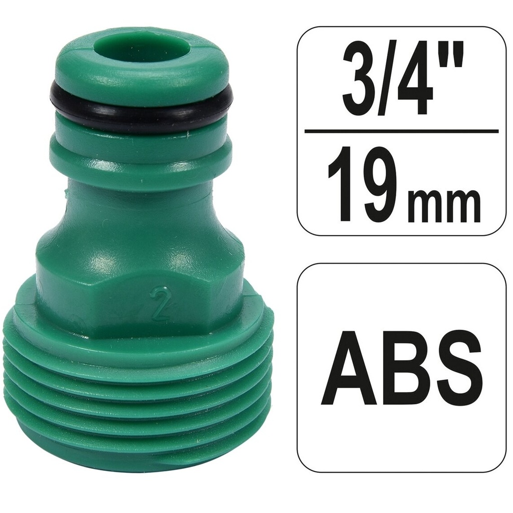 ⬡ Jungtuvas laistymo žarnai 3/4" (iš.s.) (89015)