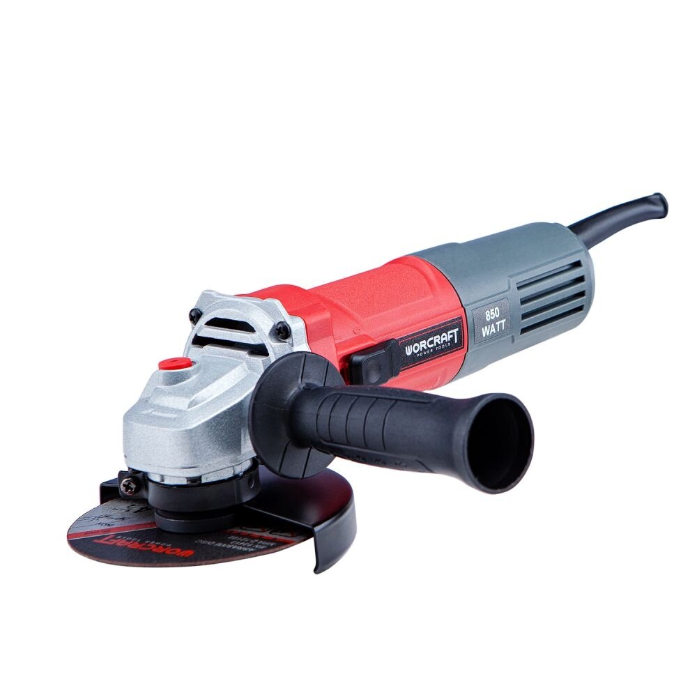 ⬡ Kampinis šlifuoklis 125 mm 850 W (AG08125P, WORCRAFT)