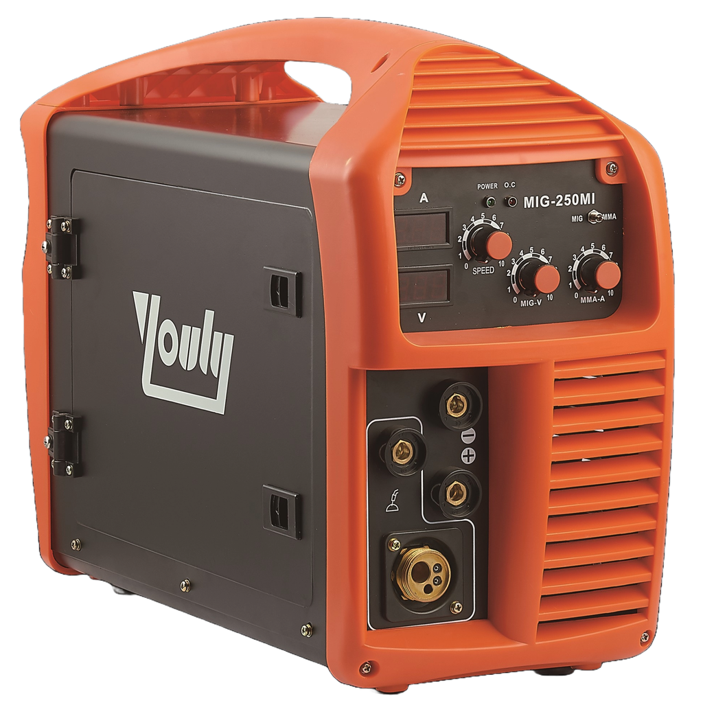 ⬡ Multifunctional inverter welding machine semi automatic (IGBT), MIG/MAG/MMA (YLMIG250MI, YOULI)