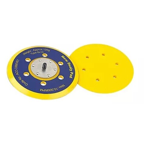 ⬡ Sanding pad 6", velcro face (SP03, HYMAIR)