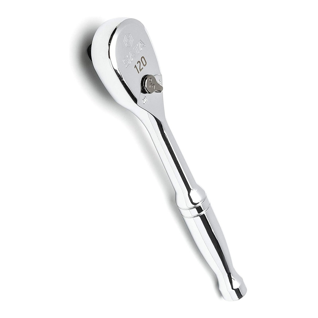 ⬡ 1/4" Dr. Quick-release ratchet (oval head, metal handle), 60 teeth 120P (ST11974, SATA)
