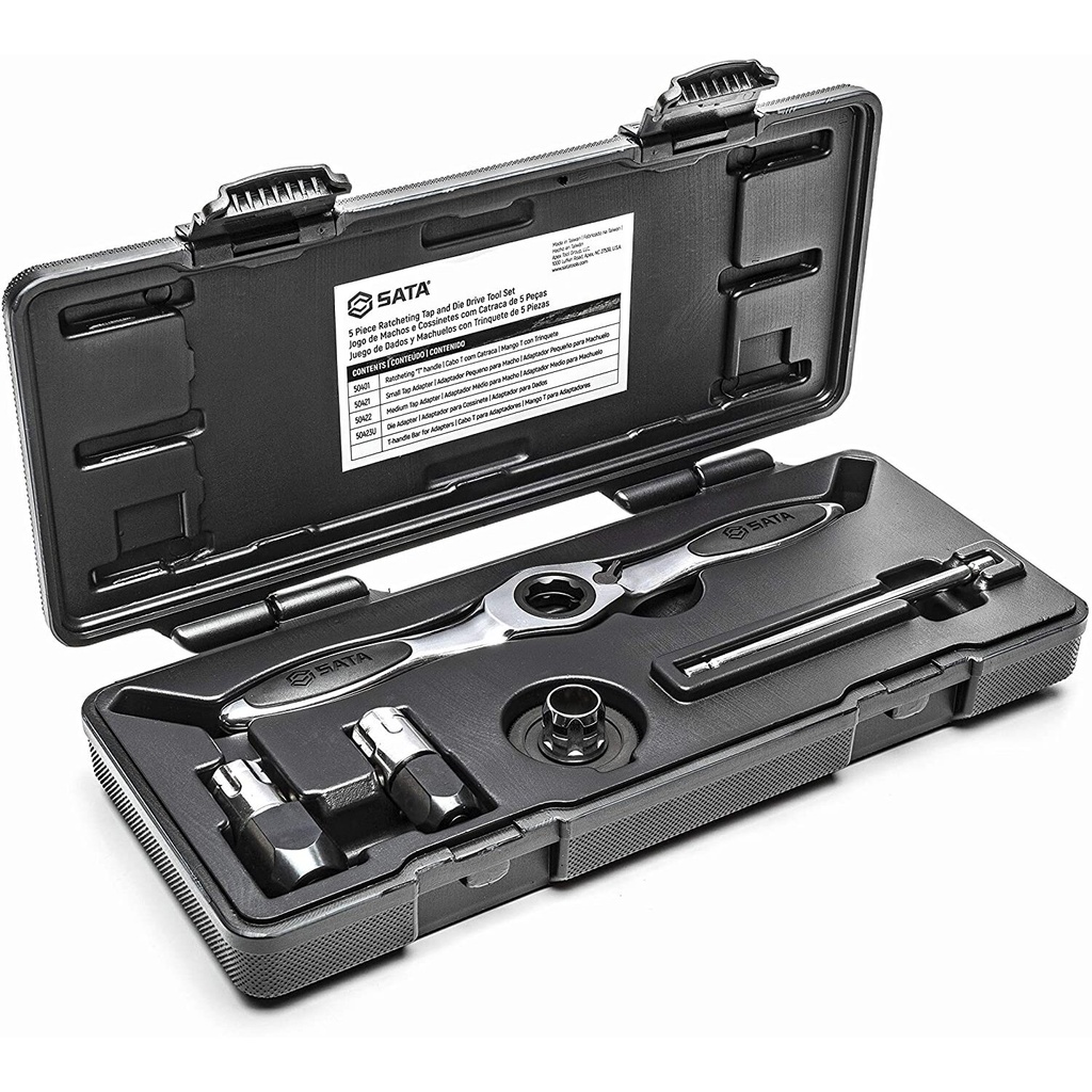 ⬡ Tap and die holder set 5pcs (ST50402, SATA)
