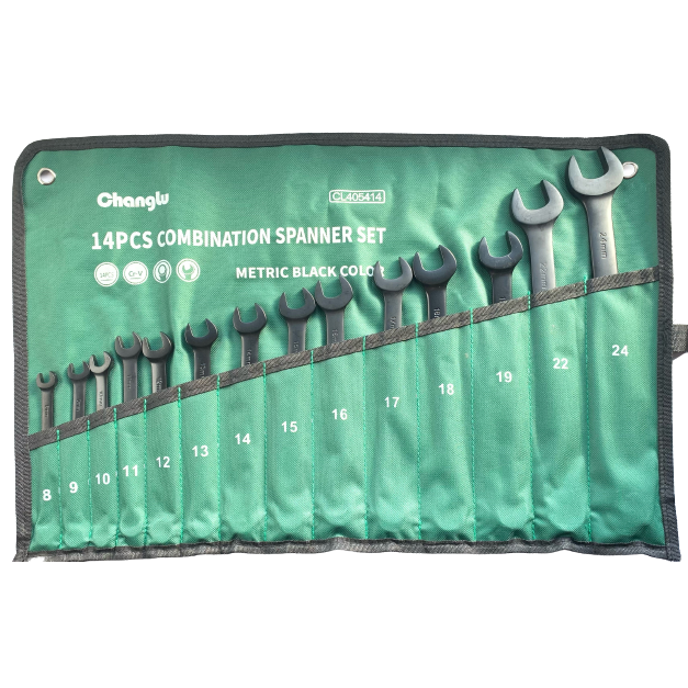 ⬡ Combination wrench set 14pcs (8-24mm) (CL405414, CHANGLU TOOLS)