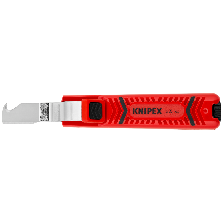 ⬡ Cable knife with hook blade 165mm, KNIPEX (1620165SB, KNIPEX)