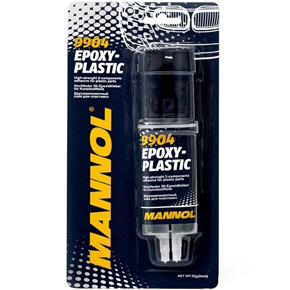 ⬡ MANNOL epoksidiniai klijai plastikui 30 g (9904, MANNOL)