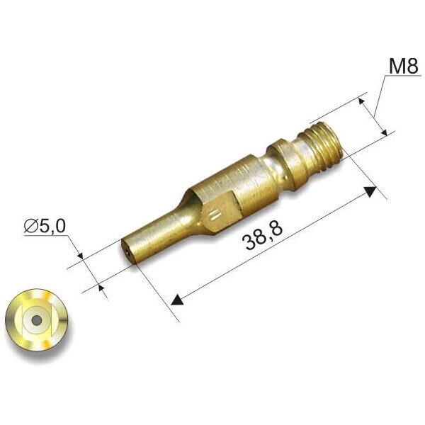 ⬡ Cutting nozzle No.3 (30-50mm) for cutting torch 341 P (341PDMN3, DONMET)
