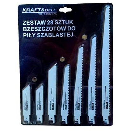 ⬡ Pjūklelių rinkinys (28vnt) tiesiniam pjūklui (KD10780)