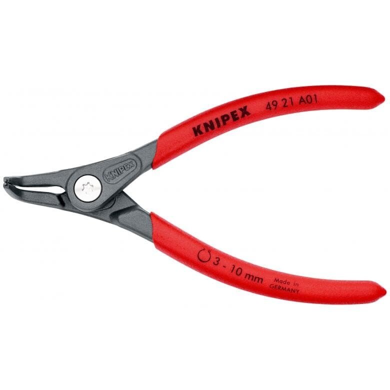 ⬡ Tikslios replės žiedams. Išorinės. Atlenktos 130 mm (Ø3-10 mm) KNIPEX (4921A01, KNIPEX)