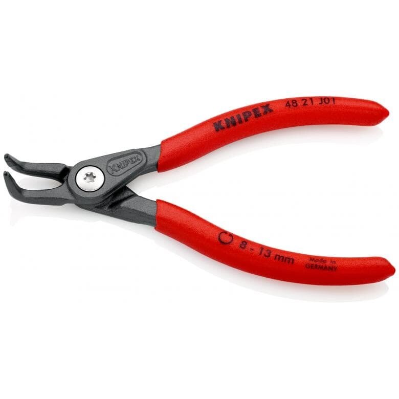 ⬡ Tikslios replės žiedams. Vidinės. Atlenktos 130 mm (Ø8-13 mm) KNIPEX (4821J01, KNIPEX)