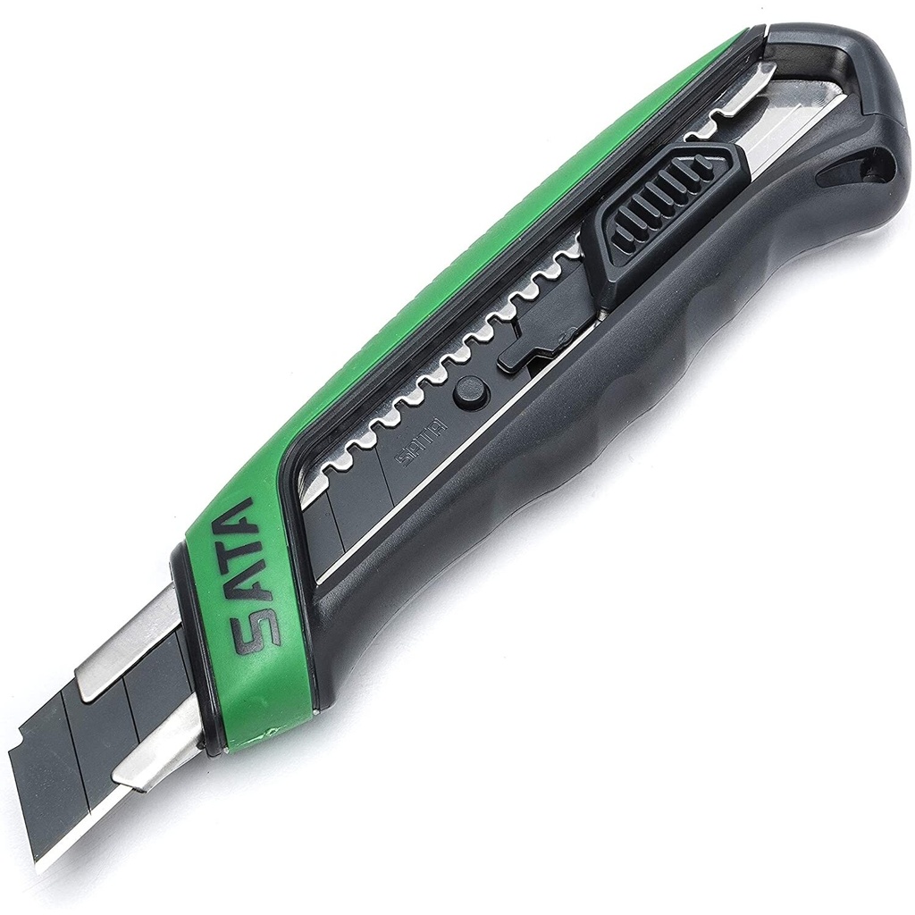 ⬡ Soft grip utility knifer 18mm (ST93482, SATA)