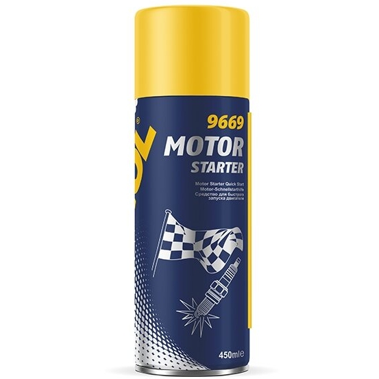 ⬡ Priemonė varikliui užvesti Motor Starter MANNOL 450ml (9669, MANNOL)