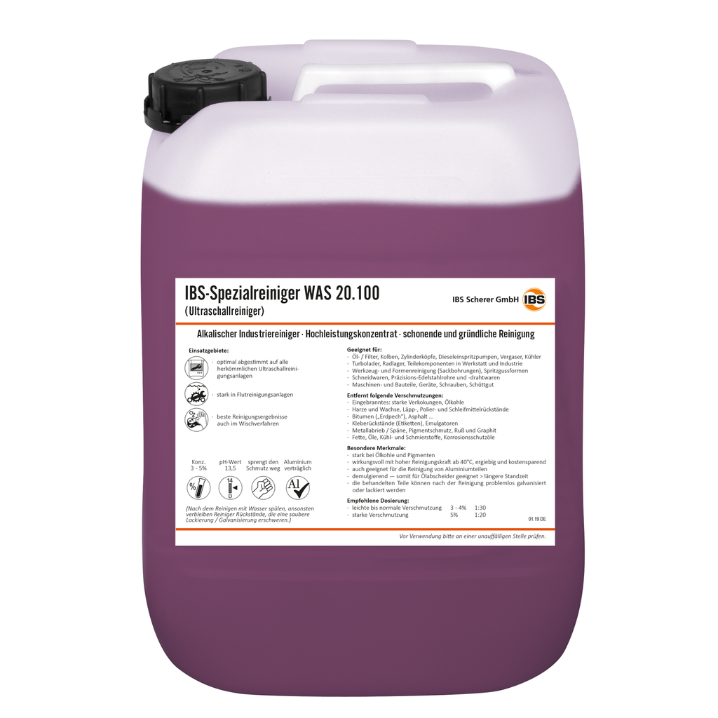 ⬡ Ultragarsinis valiklis koncentruotas 20.100 IBS 1l (20503551, IBS SCHERER GMBH)