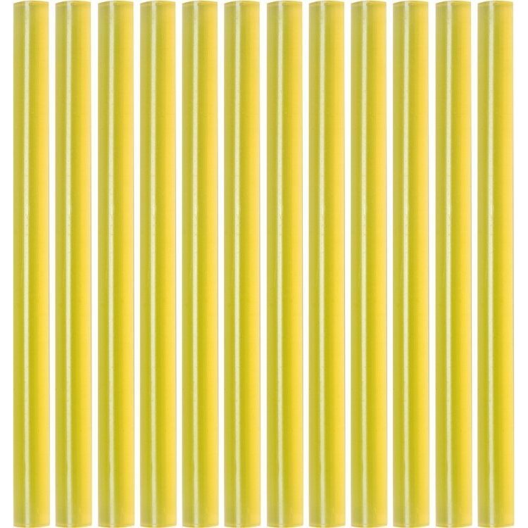 ⬡ Hot glue stick set (yellow) (12pcs) 7.2x100mm (YT82445, YATO)