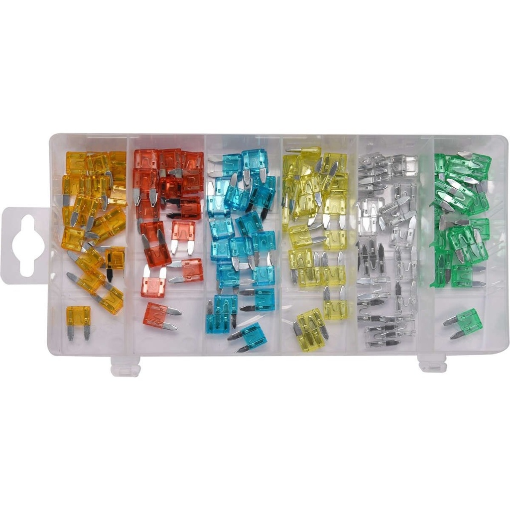 ⬡ Car fuse set 120pcs MINI (YT83146, YATO)