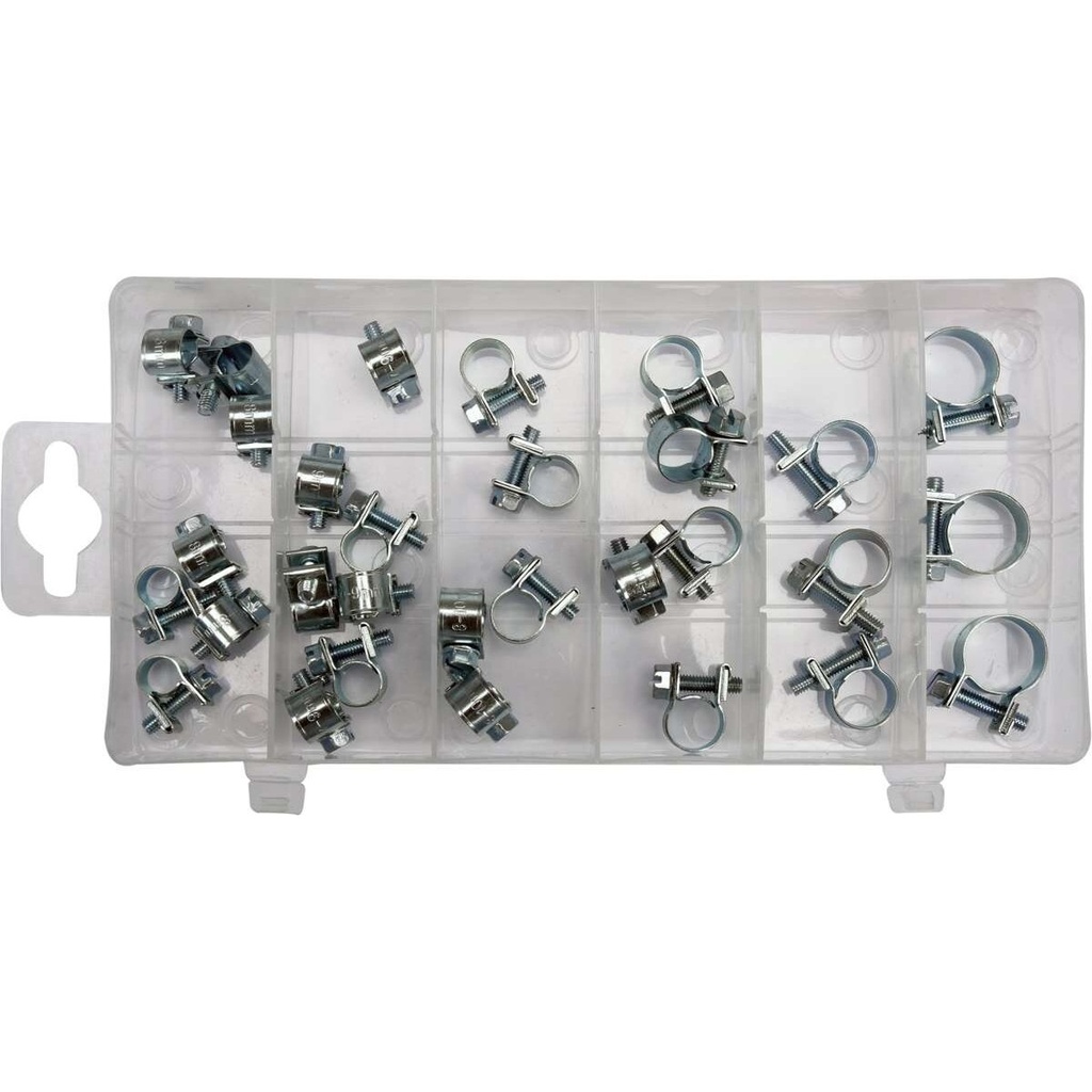 ⬡ Twisted cable clamps set (30pcs)(6-16mm) (YT06783, YATO)